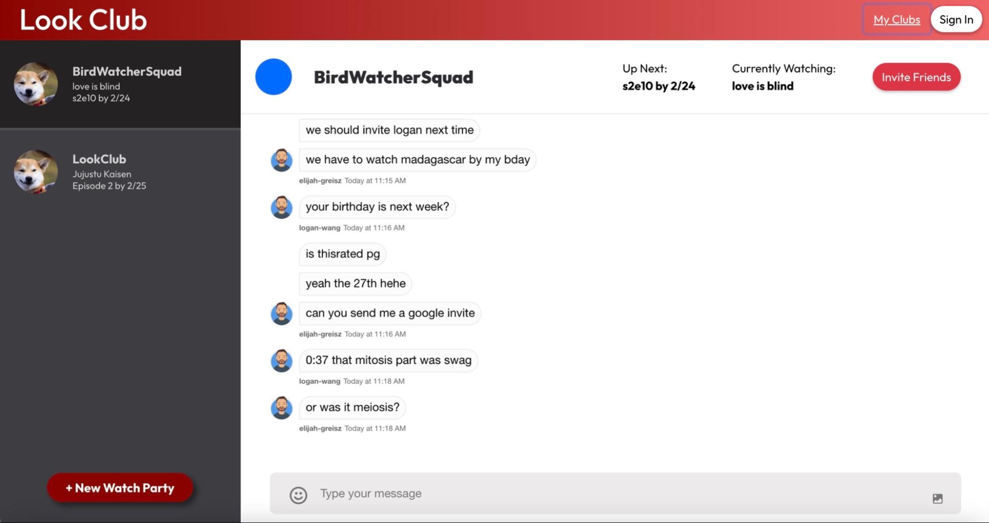 Image of Setting Show Being Watched