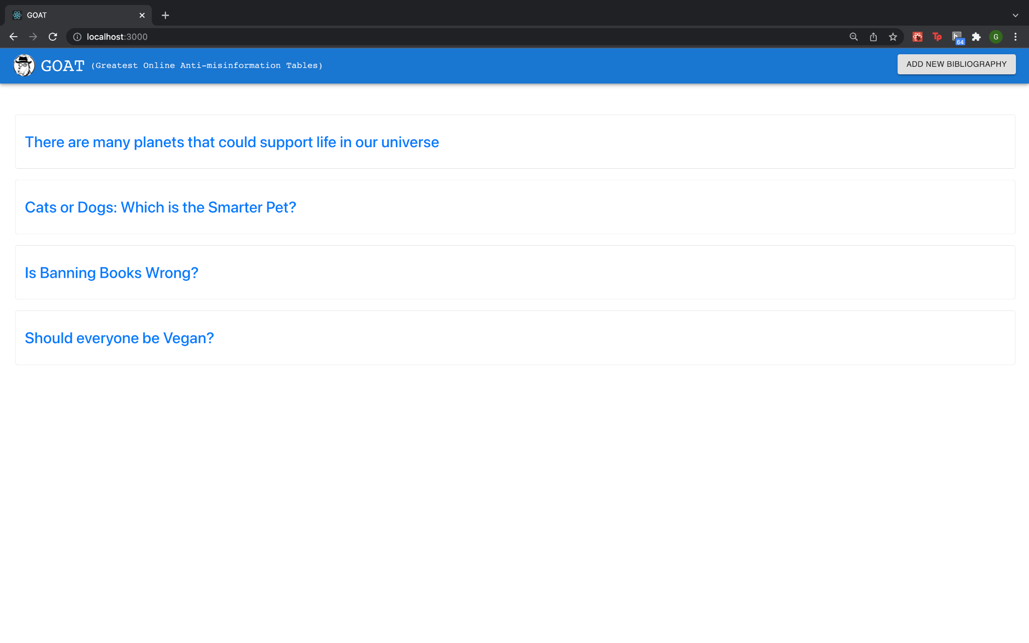Landing Page