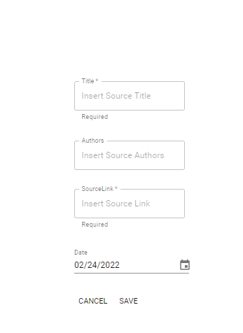 Add Source Page Component